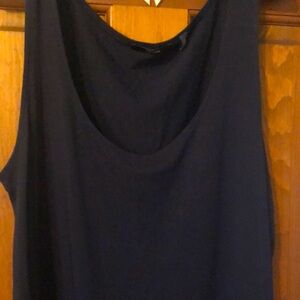 Tahari Navy Blue Tank Top